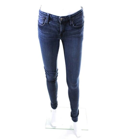 Helmut Lang Skinny Jeans Size 24 Blue Medium Wash 5-Pocket NEW - Picture 4 of 12